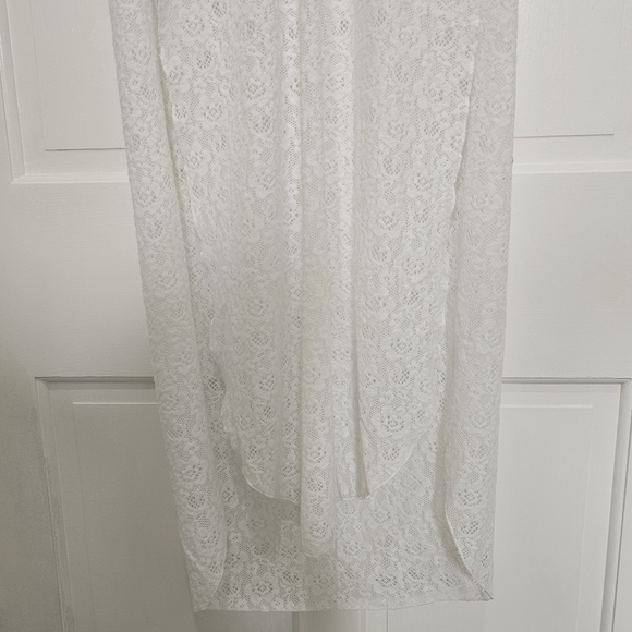 Free People Waterfall Maxi Lace Top Dress Swim Coverup White Size M - Picture 8 of 16
